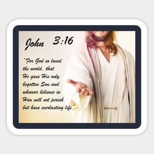 John 3:16 Sticker